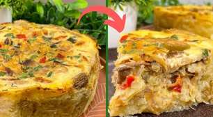 Torta de bacalhau sem glúten feita com uma massa levíssima para surpreender a todos