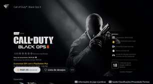 Call of Duty: Black Ops 1 e 2 chegam ao PS4 e PS5 por R$174,90 cada e 50% de desconto na PS Plus