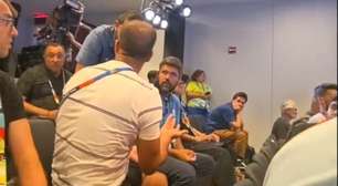 Jornalista da Globo discute em coletiva de craque do Marrocos