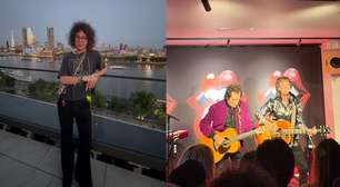 Lucas Jagger viaja para assistir show do pai, Mick Jagger, e brinca: 'Eles precisam'