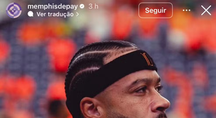 Memphis Depay, do Corinthians, quebra o silêncio e se manifesta