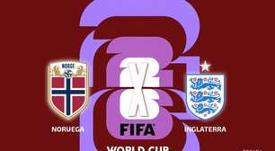 Noruega x Inglaterra, com comentários e estatísticas a partir das 17h