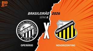 Operário-PR x Novorizontino: onde assistir, escalações e arbitragem