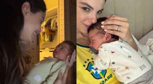 Sthefany Brito celebra 1 mês do caçula e fala sobre a família