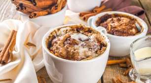 Bolo de iogurte na caneca: receita saudável, rápida e perfeita para um lanche equilibrado