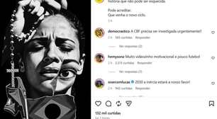 Post motivacional da CBF sobre novo ciclo é "cancelado" por torcedores