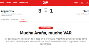 'Tem um VAR que sempre ajuda': Imprensa internacional levanta suspeitas sobre Argentina ser beneficiada pela arbitragem na Copa