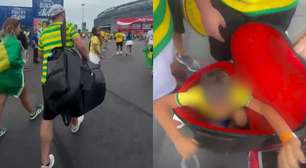 Com ingresso custando até R$ 30 mil, criança entra em estádio escondida em mala em jogo do Brasil na Copa