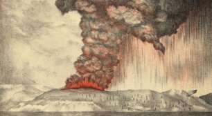 A erupção vulcânica que produziu o som mais alto registrado na história