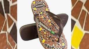 Havaianas resgata tradição dos caquinhos: piso de cerâmica inspira arte e decoração