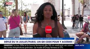 Repórteres de TV em Paris abandonam roupas pesadas para suportar o calor na rua