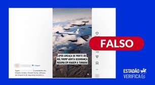 Vídeo que mostra escolta de caças a avião de Trump foi gerado por inteligência artificial