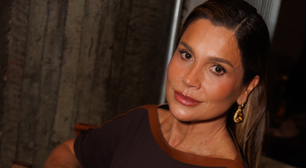 Flávia Alessandra prova elegância do marrom com look em dois tons para festa de revista