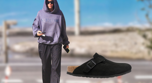 Bruna Marquezine dispensa tênis e prova o poder da clog cor de 'caviar' em passeio com Shawn Mendes: veja onde encontrar modelos semelhantes ao it-item que já conquistou a atriz neste inverno