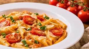 Penne ao pesto cremoso de tomatinhos: fácil e irresistível