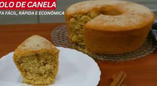 Bolo de canela fofinho e cheiroso, uma receita simples com um sabor irresistível de casa de vó