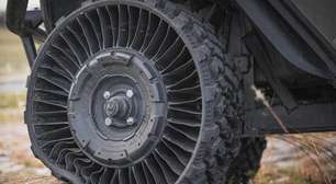 Engenheiros da Michelin criaram a roda indestrutível: um pneu sem ar projetado para resistir a explosões