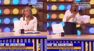 Quem é a apresentadora que abandonou programa de TV chorando?