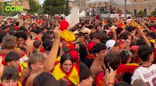 Veja a festa da torcida da Espanha em Madri após gol de Oyarzabal contra a França