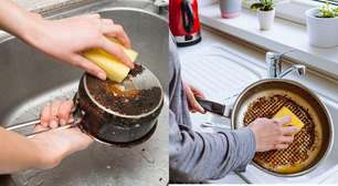 Como limpar panela queimada com bicarbonato e vinagre