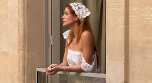 Marina Ruy Barbosa usa look branco nada básico com bolsa de R$ 17,5 mil em Paris