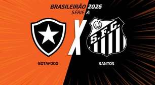 Botafogo x Santos: onde assistir, escalações e arbitragem