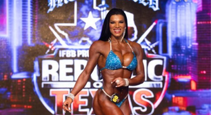 Ex-morena do É o Tchan vence terceiro campeonato de fisiculturismo do ano