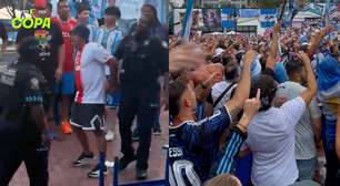 Bandeiraço da Argentina nos EUA tem festa e confusão com prisões antes de duelo contra a Inglaterra