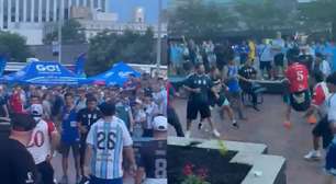 Briga entre torcidas rivais argentinas termina com presos antes de confronto com a Inglaterra; veja