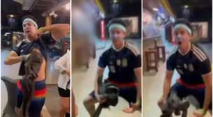 Vídeo: argentino é acusado de fazer gesto racista em comemoração na Bahia
