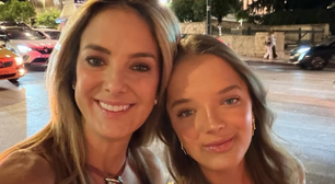 Ticiane Pinheiro e Rafa Justus apostam em monocromia para 1° dia na Grécia