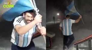 No gelo: Vídeo mostra argentinos comemorando vaga na final da Copa na Antártida