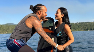 Lewis Hamilton assume Kim Kardashian nas redes sociais ao publicar álbum com fotos românticas