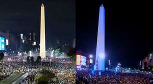 Imagens aéreas mostram enorme festa no Obelisco após classificação da Argentina para final da Copa