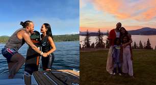 Lewis Hamilton assume Kim Kardashian nas redes sociais ao publicar álbum com fotos românticas