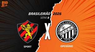 Sport x Operário: onde assistir, escalações e arbitragem