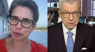 Sandra Annenberg chora ao vivo no 'Jornal Nacional' com adeus a Renato Machado