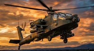 Com rotor de 14,6 metros e mais de 10 toneladas, AH-64 Apache sobe mais de 850 metros por minuto levando apenas 2 pessoas na cabine