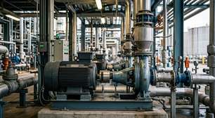 A bomba centrífuga empurra líquidos por refinarias e plataformas usando rotação em alta velocidade