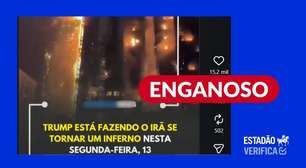 Vídeo mostra incêndio em Hong Kong, não bombardeio americano no Irã