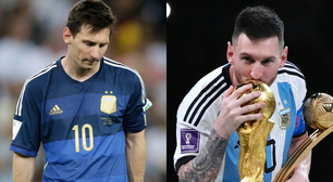 Da decepção à glória eterna: relembre o desempenho de Messi nas finais das Copas de 2014 e 2022