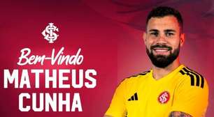 Internacional anuncia contratação do goleiro Matheus Cunha