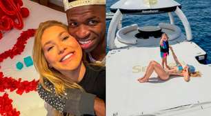 Vini Jr. posta foto em iate na Itália e aumenta rumores de volta com Virginia