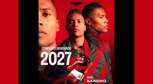 Flamengo anuncia renovação de Alex Sandro até 2027: "Brigando por títulos"