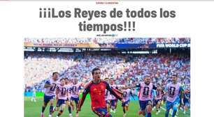 Imprensa internacional rende homenagens à Espanha