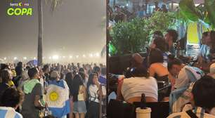 Mãos no rosto, cabeças baixas: a reação dos argentinos em Copacabana com o gol que deu o título à Espanha
