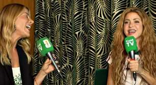 Repórter da CazéTV canta com Shakira e resultado impressiona colombiana: 'Sua voz parece a minha'