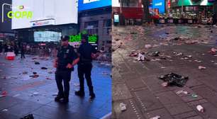 Olha como ficou a Times Square após a festa dos Argentinos
