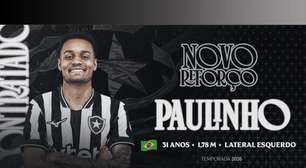 Botafogo anuncia contratação do lateral Paulinho