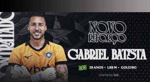 Botafogo anuncia goleiro Gabriel Batista